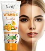 KURAIY 100% Pure Vitamin C  Facial Cleanser Brush Head Design Face Massage Washing Deep Cleansing