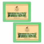 Khadi Ark Herbal Natural Handmade Lemongrass Bath Soap 125gm each Pack of 2