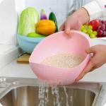 NGOR Multi Color Water Strainer or Washer Bowl for Rice Vegetable & Fruits