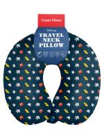 Disney Mickey Velvet fabric Blue Travel Neck Pillow 13 X 13 Inch