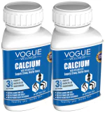 Vogue Calcium Supplement For Women And Men, For Bone Health And Joint Support 60 Pcs Each (Pack Of 2)