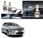 Feelitson White Car C6 H4 Compact Design 36W/3800Lm Led Headlight For Honda City (Pack Of 2)