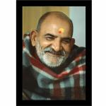 ZIG ZAG Neem Karoli Baba Photo Frame, Medium Size, Tabletop or Wall Mount, Graceful Smile Image-5x7 inch