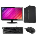 Digital Guard Complete Desktop Computer System Full Setup for Home CORE I3 / RAM 8GB/256GB SSD/500GB HDD/Windows10/WIFI+BLUETOOTH/19 Monitor/Keyboard+Mouse