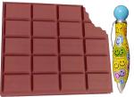 Technochitra Unique Chocolate Scented Memo Pad Diary With Mini Pen Pocket Writing Pad Blank