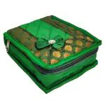 Kuber Industries Green Cotton Jewellery Kit