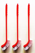 SHOP BY ROOM Long Handle Toilet Cleaning/Bathroom Cleaning Brush - Set of 3