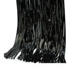 Hippity Hop Foil Black Foil Fringe Curtain (Pack Of 3 Pcs)