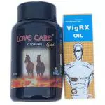 GIRIK MC Love Care + Vigrx Oil Combo (30Capsules +30ml) (1Pack)