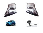 DrivEscape Chevroley Beat Front Fender Chrome Bonnet Mirror With Indicator (set of 2)