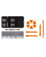 PagKis Precision Screwdriver Set for Gadgets, Mobiles, Laptops, Electronics, Gadgets With ESD Safe Anti-static Fiber Plastic Opening Hand Tools Precision ToolKit Set, Black, Orange