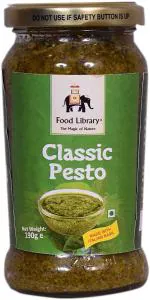 Food Library Classic Basil Pesto Sauce And Dip, 190 G (Pack Of 1)