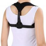 VDNSI Back Shoulder Posture Corrector Adjustable Brace Support Strap Correction Belt (Black)