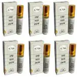 al hiza One Man Show Roll-On Real And Natural Attar Perfume, 6 Ml Each (Pack Of 6)