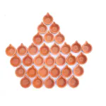 pujaNpujari cactus Varieties Clay / karthigai deepam (Brown, 100) Terracotta (Pack of 100) Table Diya (Height: 3 inch)