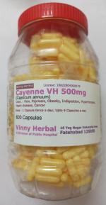 Cayenne DH Herbal Supplement Capsules 600 Caps Jar - DoctorKC Herbal