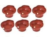 QinPin Sensor LED Diya Lights Flameless Smokeless Eco-Friendly Diwali Home Decor for Pooja, Weddings, and Festivals (Pack of 6)