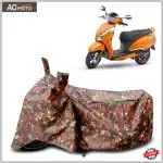 AG MOTO TVS Jupiter 125 Scooty Cover Water Resistant Dust Proof Protection in All Weather Red Jungle