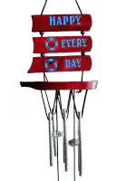 Ngt Online 6 Rod Happy Every Day Mini Wind Chimes Model BTS-8