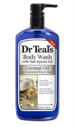 Dr Teal'S Body Wash With Pure Epsom Salt Coconut Oil To Nourish And Protect Skin, 710 Ml