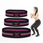 XTRIM Resistance Bands with Non-Slip Grip Handles & Stretchable Bands, Ideal for Glute Work, Toning Booty Legs, Butt, Hips