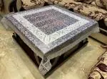 MVNK Group 4 Seater Transparent Waterproof Square Center Table Cover Cloth (48