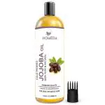 Homeda Cold Pressed Jojoba Oil (200 ml) for Hair Growth, Face Glow, Skin - 100% Pure, Organic, Virgin & Unrefined