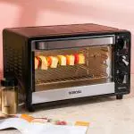 Borosil Prima 24 L Oven Toaster & Grill, Motorised Rotisserie & Convection Heating, Black