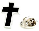 PELUCHE The Christian Cross Silver Rhodium Plated Premium Lapel/Brooch Pin For Men