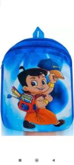 Wacky Chhota Bheem Velvet Soft Plus Kids School Bag Nursury class to 5 ( Size - 14 inch )