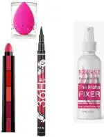 BUYTYA HDA36 Pro Waterproof Sketch Pen Eyeliner, Long Lasting Super Matte 5 in 1 Lipsticks, Long Lasting, Waterproof Fit me Makeup Fixer Spray