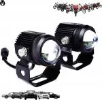 OBEROIS TRADERS Universal Mini Drive LED Fog Light Projector Lamp For Car Bike Accessories Fog Lamp Dash Light Motorbike Car Truck Van Xenon (12 V 20 W) (Universal For Car Pack of 2)