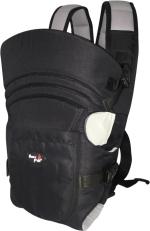 Mom's Pride Black Cotton 3 In1 Baby Carrier