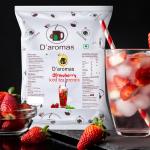 D'aromas Strawberry Ice Tea 5kg, Instant Premix Ice Tea Powder, Ready to Drink Iced Tea, Summer Drink