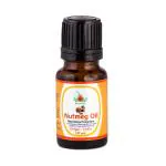 KUNJ Nutmeg essential oil (Myristica fragrans) 100% Pure & Natural Undiluted Therapeutic Grade. Steam Distilled. For joint and knee massage, skin care, acne and hair care Reduces muscle & joint pain. 10ML