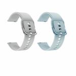 Madhav Communication 20mm Soft Silicone Watch Band Strap - Premium Set of 4 for Noise X-Fit 1 & Conekt SW1 Pro Smartwatch - Casual Classic Design