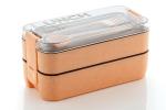 KITCHNILL 2 Layer Lunch Box For Office, Travelling, School Kids Color : Pink
