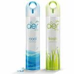 Godrej Aer Cool Surf Blue, Valley Bloom and Lush Green Air Freshener - 240 ml (pack of 3)