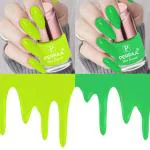 Perpaa Neon Green, Light Green Nail Polish (Pack Of 2)