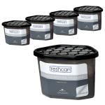 freshcant Compact Moisture Absorber By CILICAnT Refresh Every Place, Dehumidifier for Wardrobe/Closets, Storage Compartment, Kitchen Cabinets, Cupboard, Almirah, Shoe Rack, Bathroom Uses, Weight: 400 ml, Charcoal