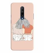 BHAI COVER OnePlus 7 Pro , 1+7 Pro Multicolor Polycarbonate Cute Best Friend Girl Stylish Designer 3D Printed Mobile Phone Back Cover