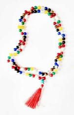 Vridaann Radhey Men and Women Glass Plated Crystal Navratna mala Necklace