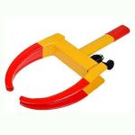 Implemental Pin Tumbler Yellow, Red Alloy Steel Anti Theft Car Wheel Tyre Lock with Two Keys