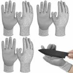 Fortuner 3 Pairs Level 5 Cut Resistant Gloves Safety Grip Woodworking Gloves