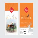 SHRIPHAL MUSK PREMIUM INCENSE STICKS ZIPPER (PACK OF 4)