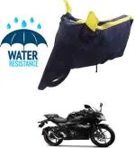 RONISH Waterproof Two Wheeler Cover for Suzuki (Gixxer SF 150, Blue, Yellow)