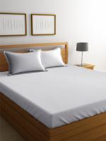 MarkHome White Cotton 1000 TC King Size Bedsheet 274 cm x 274 cm