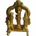 ORAMSA Ram Sita Lakshman Hanuman Murti, Statue for Puja Room, Worship, Blessings and Prosperity. Prepared from Pure Brass for Deepawali, Diwali Puja and Home