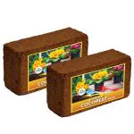 Trustbasket Multicolor COCOPEAT Block - EXPANDS to 16 litres of Coco PEAT Powder Blocks (2)