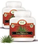 Biotic Natural Saw Palmetto Capsules for Hair with High Strength 45% - 450mg Extract - 120 Veg Capsules (Pack of 2)